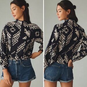 Anthropologie Beatriz Mock Turtleneck Sweater-S